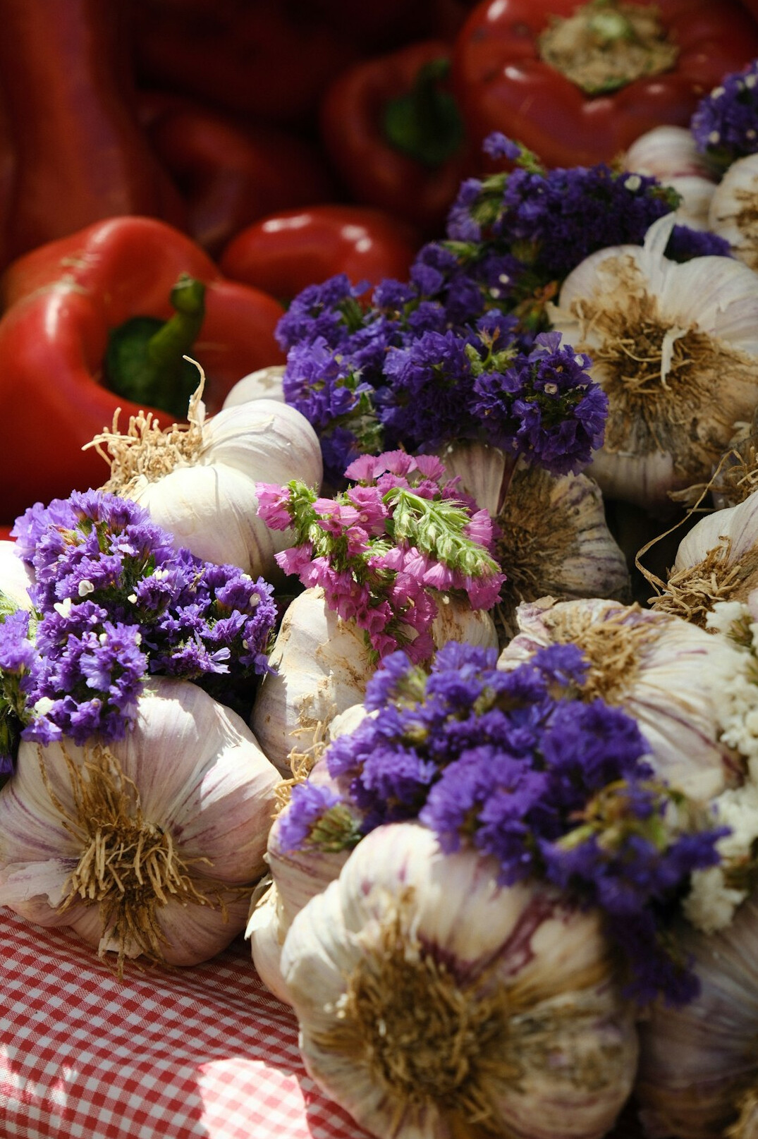 fresh herbs and vegetables